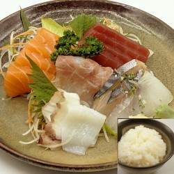 15 SASHIMI MIX avec bol de riz